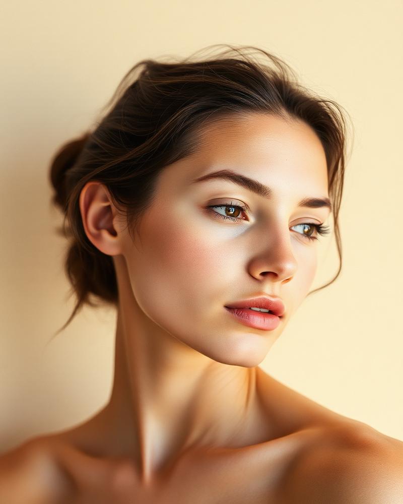 Portrait d'une femme au visage nu