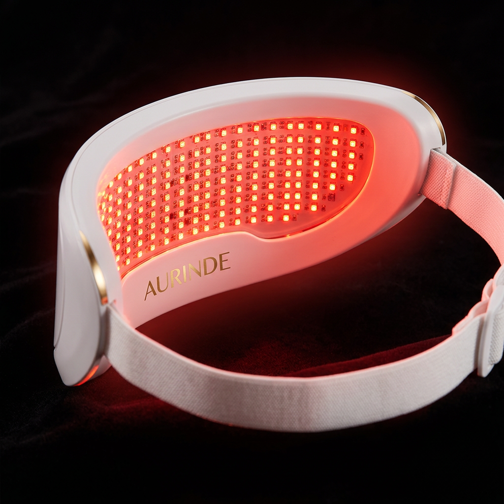 Panneau de LED rouges allumées du bandeau cou AURINDE