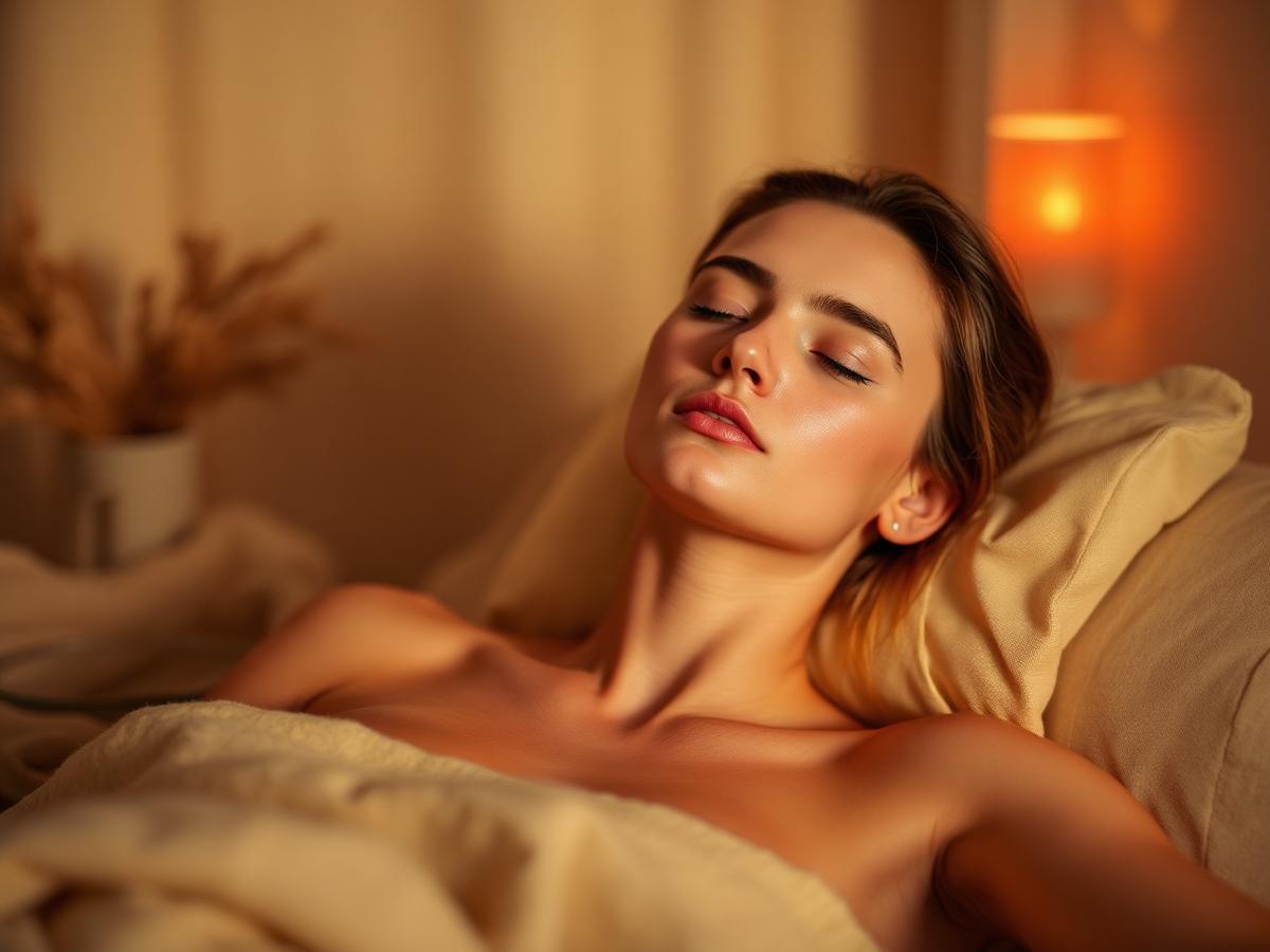 Ambiance du soir, moment de self-care dans une lumière chaude